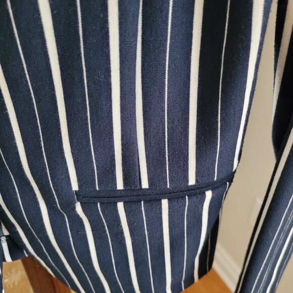 ICHI Striped One-Button Blazer US M - Picture 4 of 7